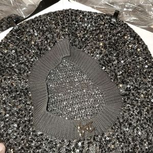 Dolce&gabbana Sequence Knitted Beret And Overcoat